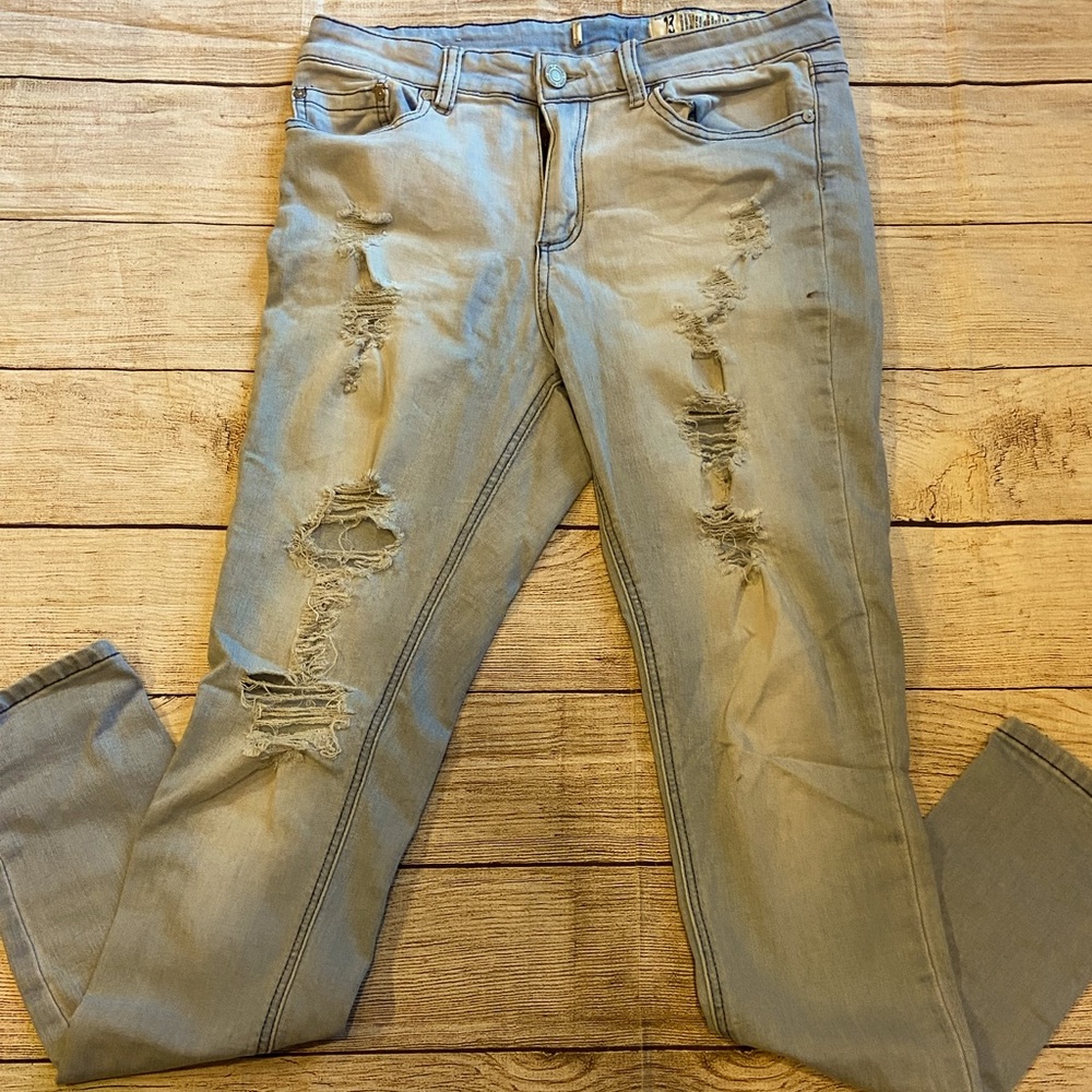 Size 13 juniors skinny jeans.